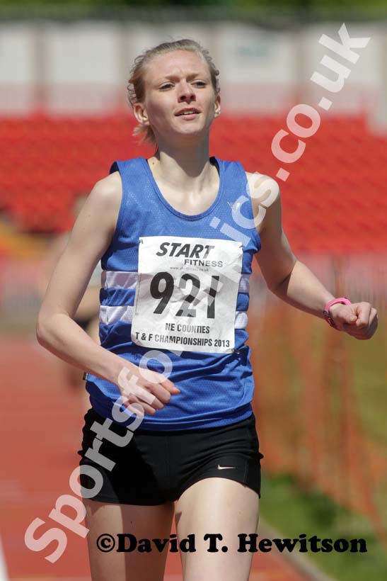 Josie Cram (Morpeth) wins the 800 metres.